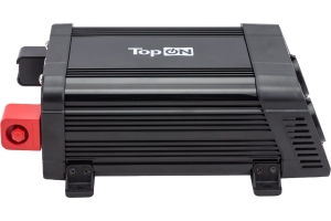 Автомобильный инвертор TopOn 1200 Вт, 2 розетки, Type-C, USB, LCD экран, пиковая мощность 2400 Вт, черный TOP-PI1202