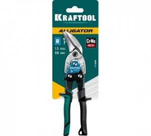 Правые усиленные ножницы по металлу KRAFTOOL Alligator 250 мм 2328-OR