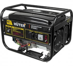 Бензиновый электрогенератор Huter DY3000LX с электростартером