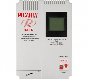 Однофазный стабилизатор напряжения Ресанта АСН 5000 Н/1-Ц Lux