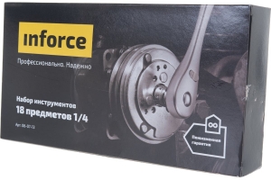 Набор инструментов 18 предметов 1/4" Inforce